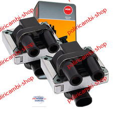Kit 2 Bobine NGK U3001 Fiat Punto 176 188 - 1.1 1.2 8V 1100 1200 Benzina