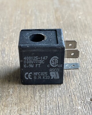 ASCO 400125-147 SOLENOID COIL 100VDC 6.9W