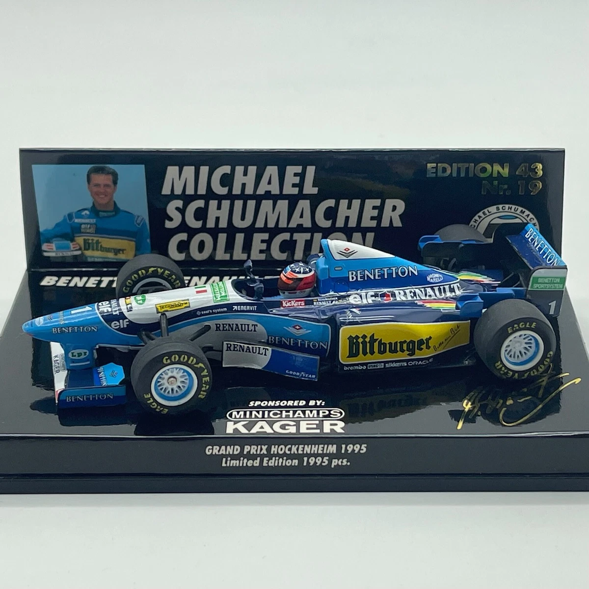 Minichamps F1 Benetton B195 M.Schumacher GP Allemagne 1995 1/43