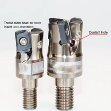 CNC tools Modular Type Milling Cutter MFH03R With coolant for LOGU030310 inserts