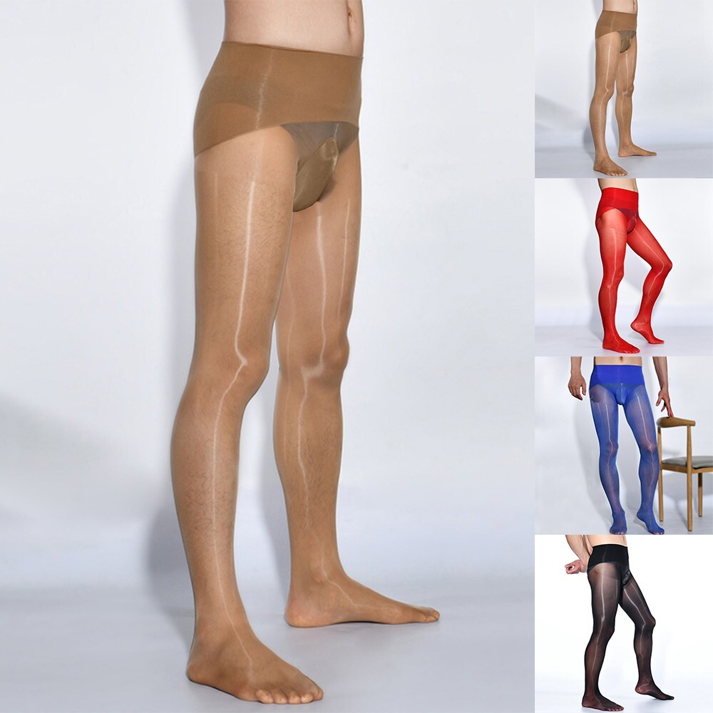 4 Collants Taille XXL Satiné 20 Deniers Pour Homme - Gris Chocolat, Doux, Neuf Avec étiquettes