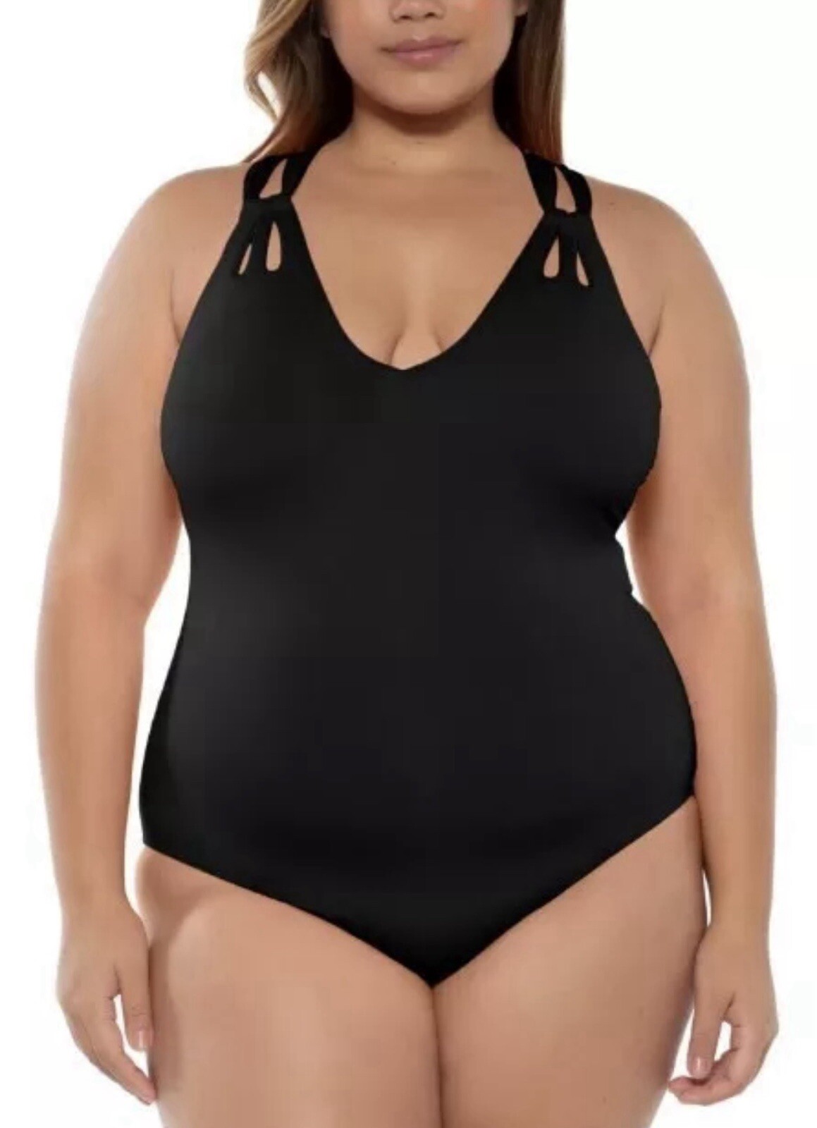 Becca Black Etc Plus Size Color Code Double Strap… - image 2