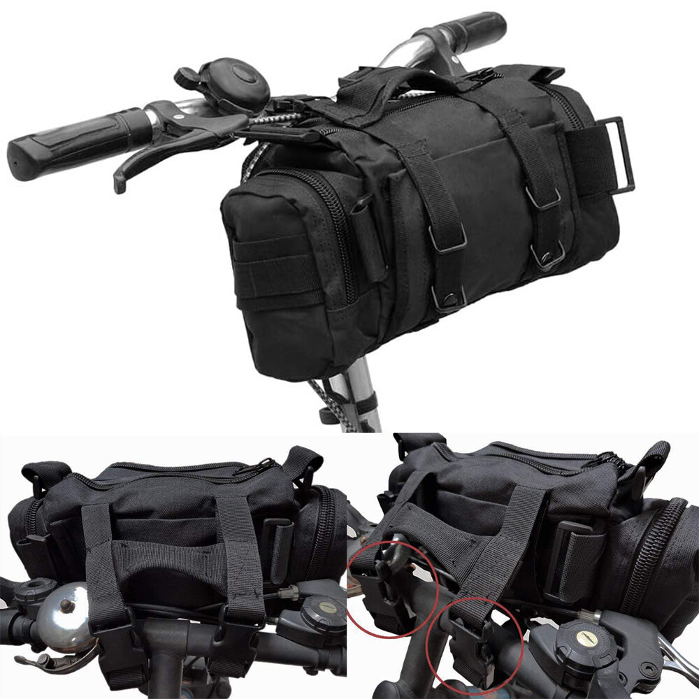 Tactical Waist Pack Waterproof Fanny Pack Molle Bicycle Motorcycle Handlebar Bag eBay