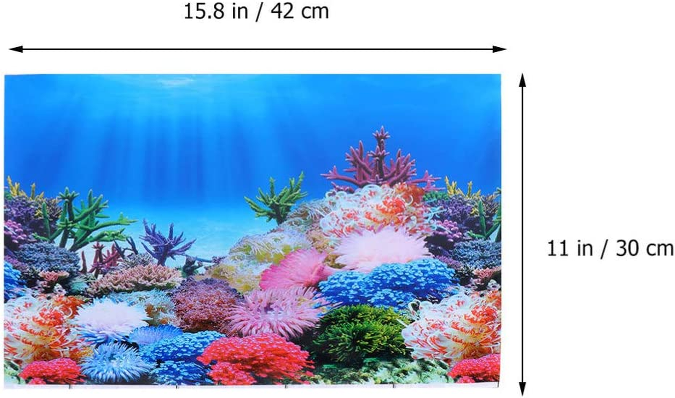 Fish Tank Background 2 Sided Wallpaper Background 3D Aquarium