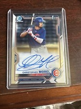 2021 Bowman Chrome Christopher Morel 1st Prospect Auto Autograph #CPA-CMO CUBS!