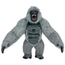 8.5ft Inflatable Costume Plush Gorilla Mascot Adult Cosplay Party with Battery