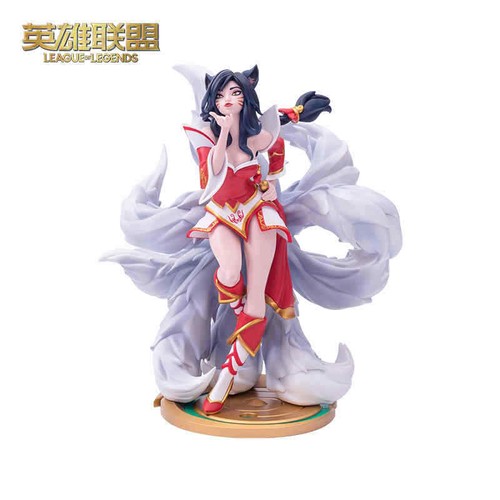 LOL League of Legends Ahri Nine-Tailed Fox Action Figure PVC Hot Toy In Stock
