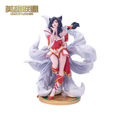 LOL League of Legends Ahri Modellino volpe a nove code PVC giocattolo fantastico in magazzino - Foto 1 di 11