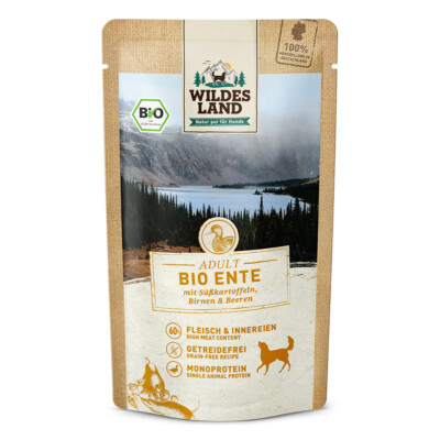 Wildes Land - Bio Ente - 10 x 125 g - Hundefutter | eBay.de