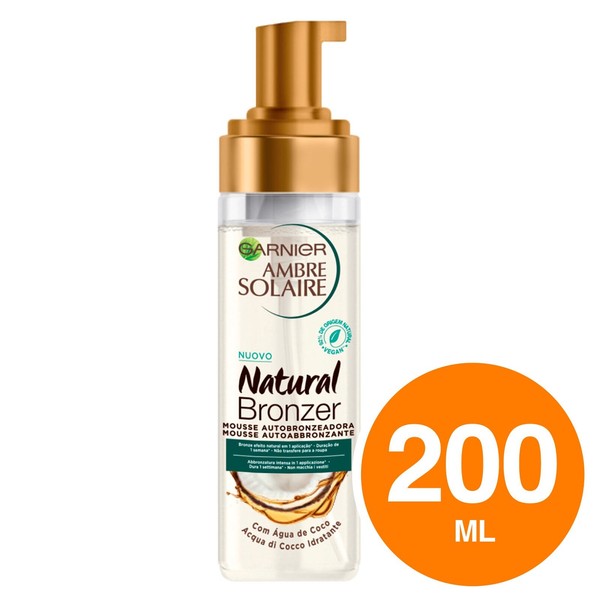 Garnier Ambre Solaire Mousse Autoabbronzante Natural Bronzer Con Acqua Di Cocco-image