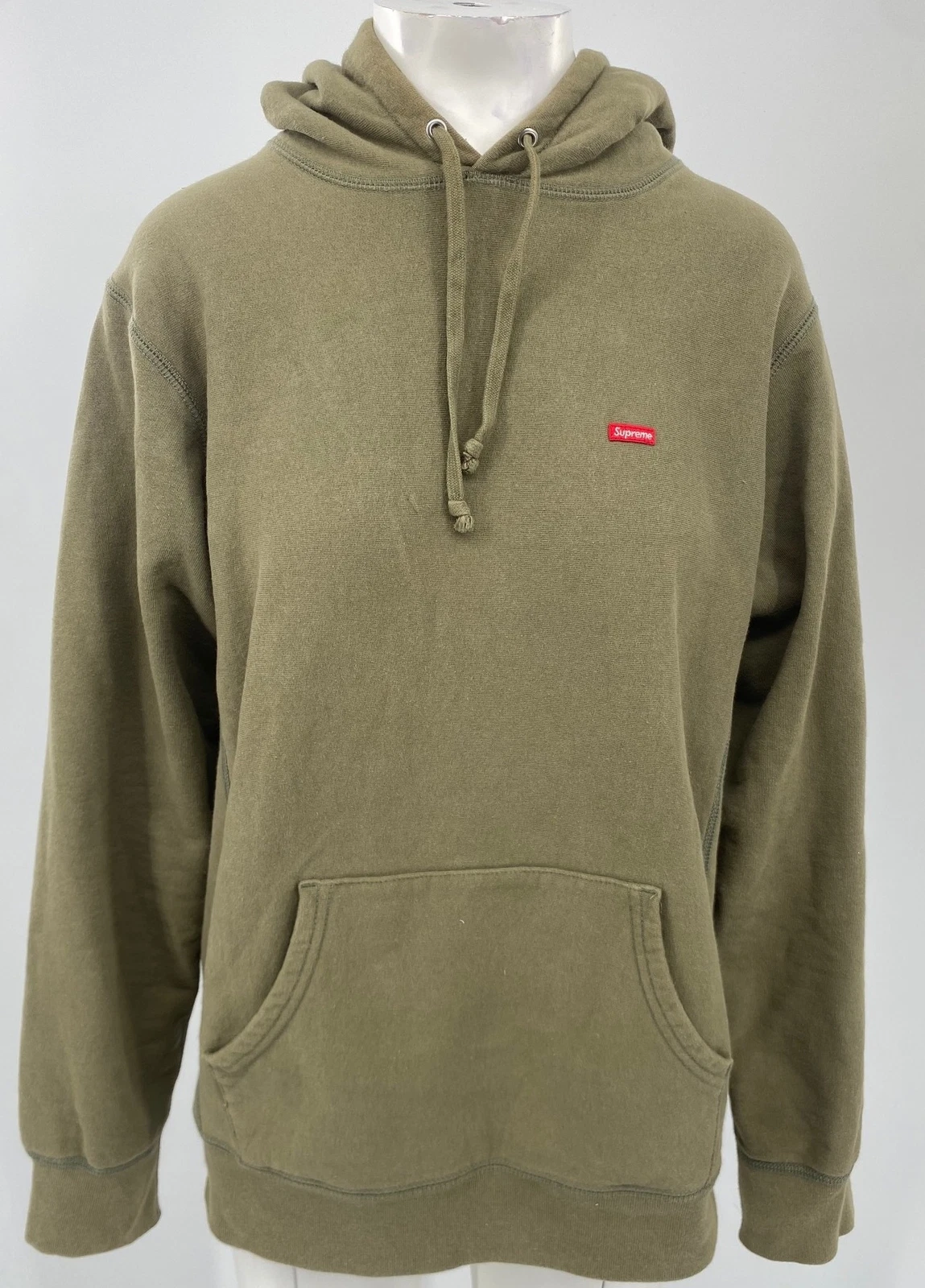 Sweat à capuche homme vert olive Supreme (taille moyenne)
