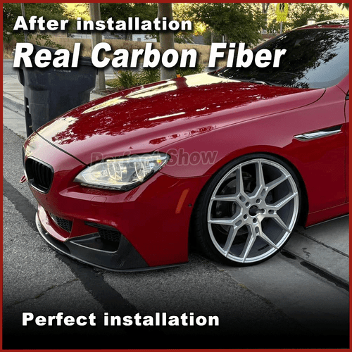 Carbon Frontlippe Ansatz Schwert Spoiler für BMW 6er F06 F12 F13 M-Paket 640i - Picture 4 of 9
