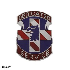 US Army DUI Pin ~ MEDDAC Nuremberg "Dedicated Service" ~ NS Meyer USA ~ NEW