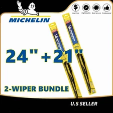 Matched Set of 2 Wipers 24"+21" For Michelin Wiper Blades - 32-240 32-210