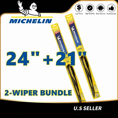 Matched Set of 2 Wipers 24''+21'' For Michelin Wiper Blades - 32-240 32-210