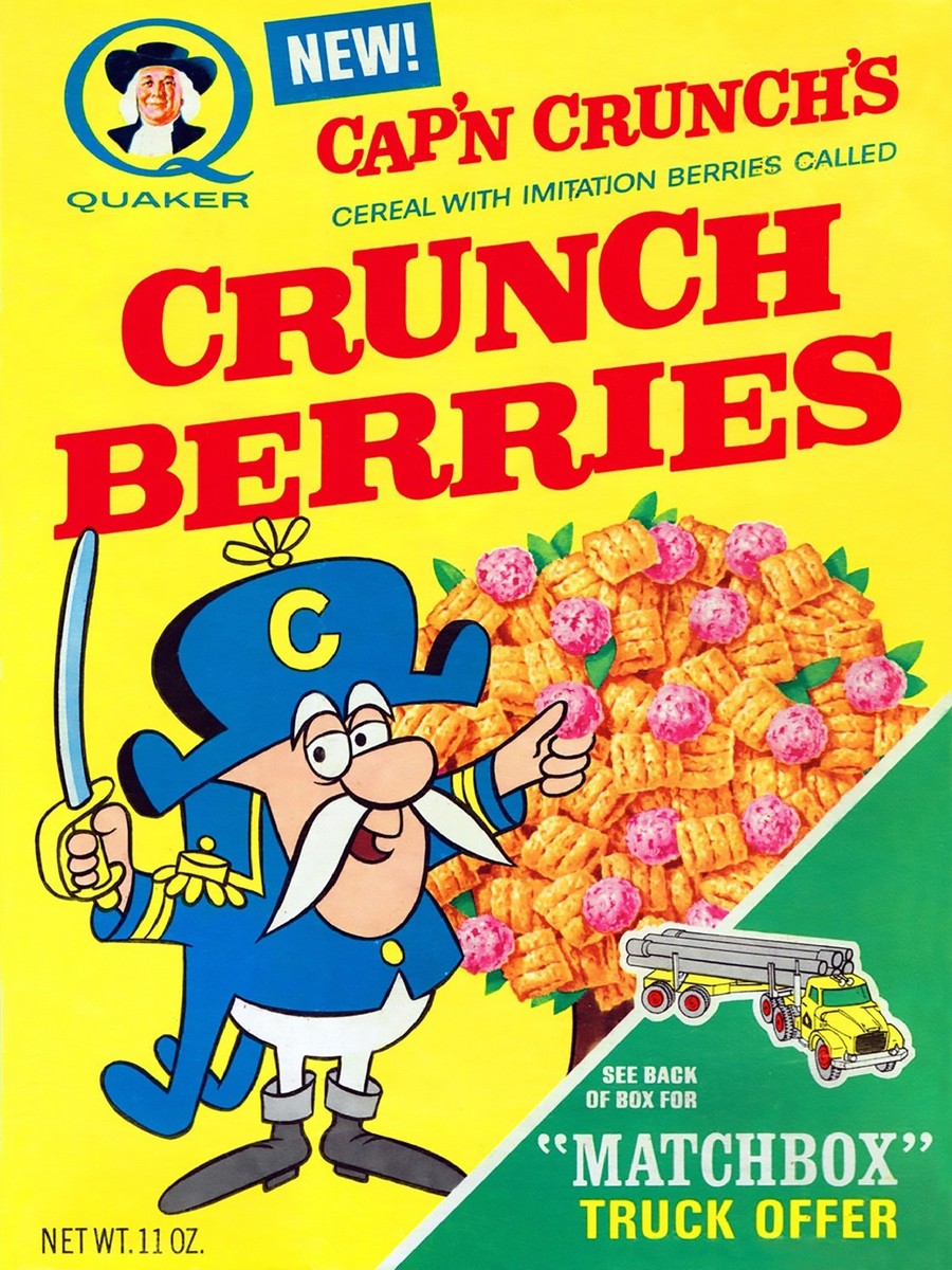 Capn Crunch Berries Cereal Vintage High Quality Metal Magnet 3 x 4