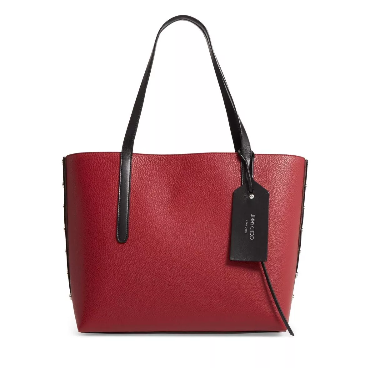 Twist leather tote