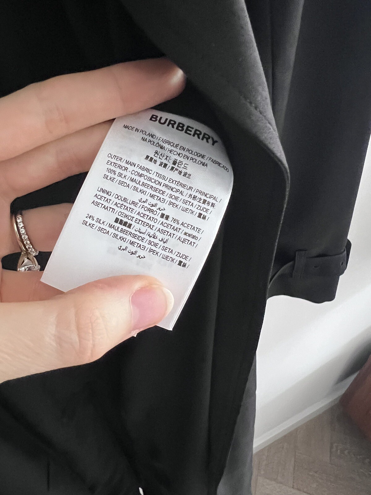 Burberry 100percent Silk Trench Coat Limited Edition RRP £2800 image 7
