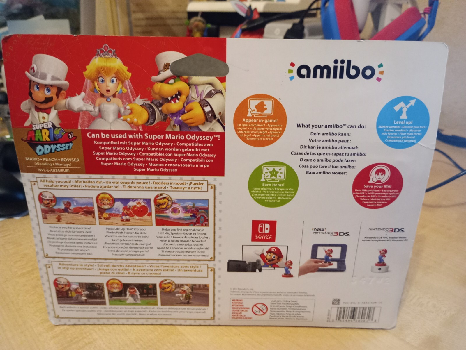 Nintendo Amiibo Super Mario Odyssey Triple Hochzeit Set Mario / Peach