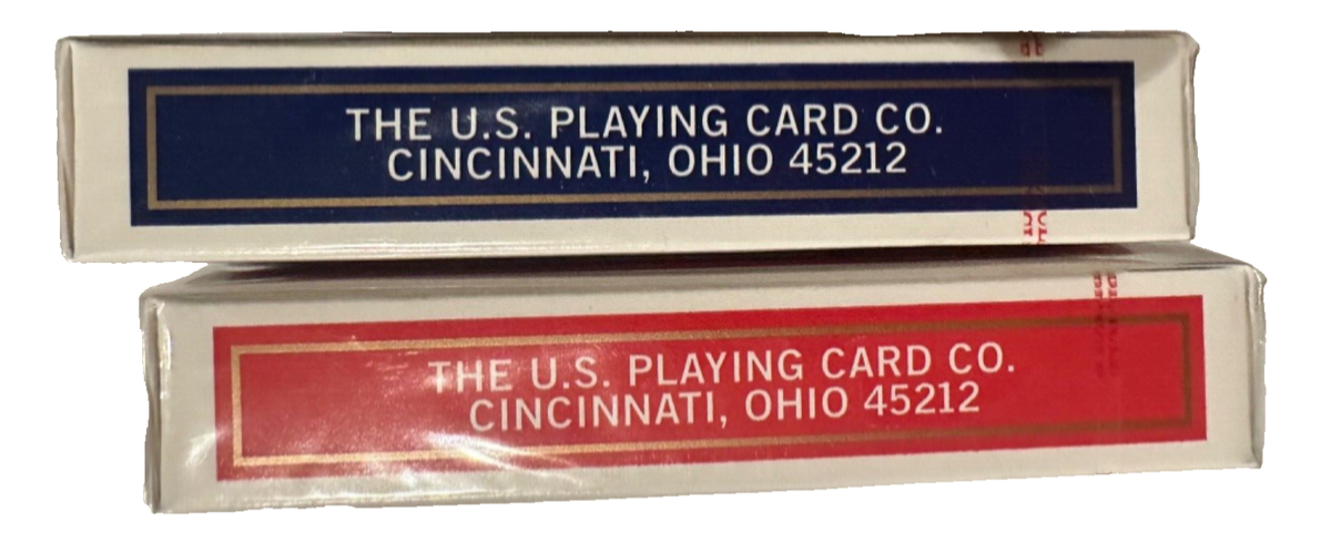 OHIO MADE 2 Deck Set Bicycle 808 JUMBO INDEX RIDER BACK BOX Poker