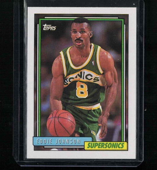 1992-93 Topps #384 Eddie Johnson Seattle SuperSonics