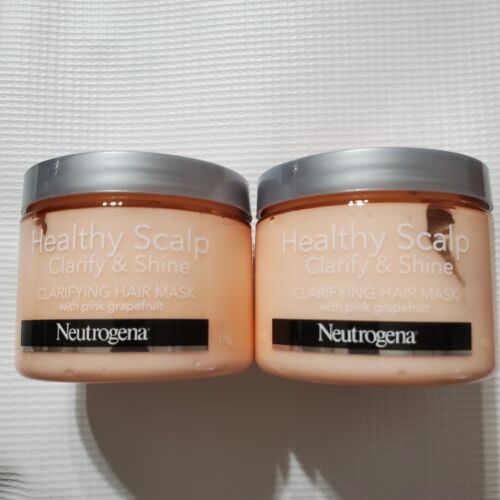 Lot of 2 Neutrogena Healthy Scalp Clarifying Mask Pink Grapefruit Oily Hair 6oz - Afbeelding 1 van 3