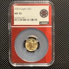 2025 Eagle G$5 MS 70 1/10oz Gold (EDC Label)