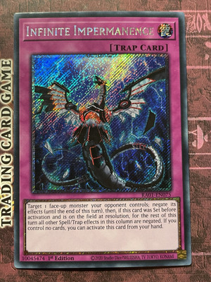 Infinite Impermanence - RA01-EN075 - Platinum Secret Rare - 1st Edition - NM