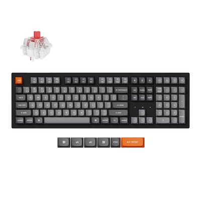 Keychron K10 Max QMK Kabellose Mechanische Tastatur, QWERTY US, K10M-A1, Red