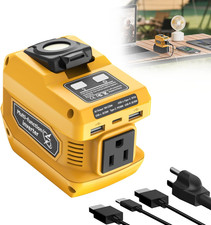 220W Portable Power Inverter Compatible with Dewalt 20V Battery, DC 20V to AC 11