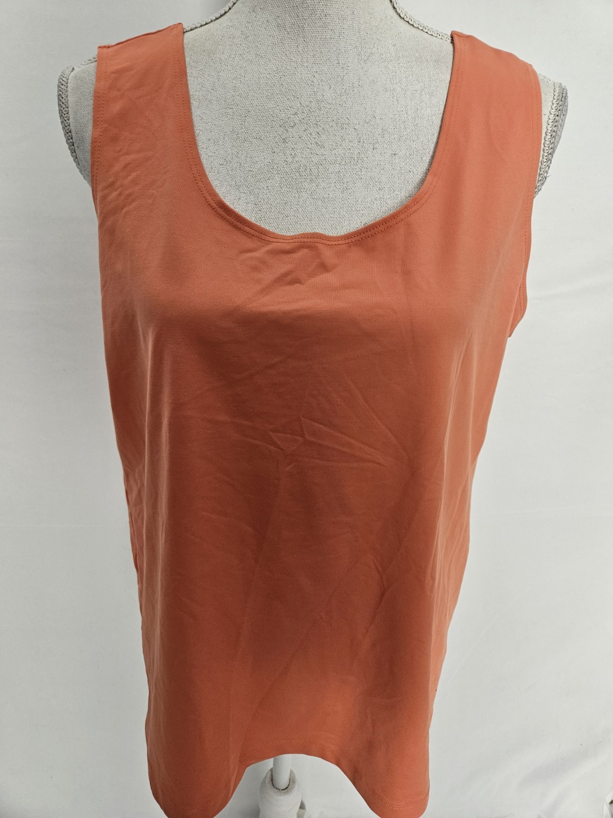 Chico's Solid Bright Orange Basic Stretchy Layeri… - image 2
