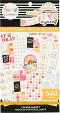 Happy Planner Sticker Pack: Feels Like Sunshine – 540 Stickers