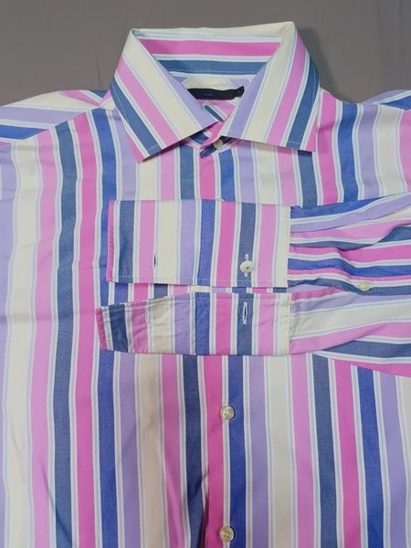 Men New Look Shirt White Cotton 40 /L / 48