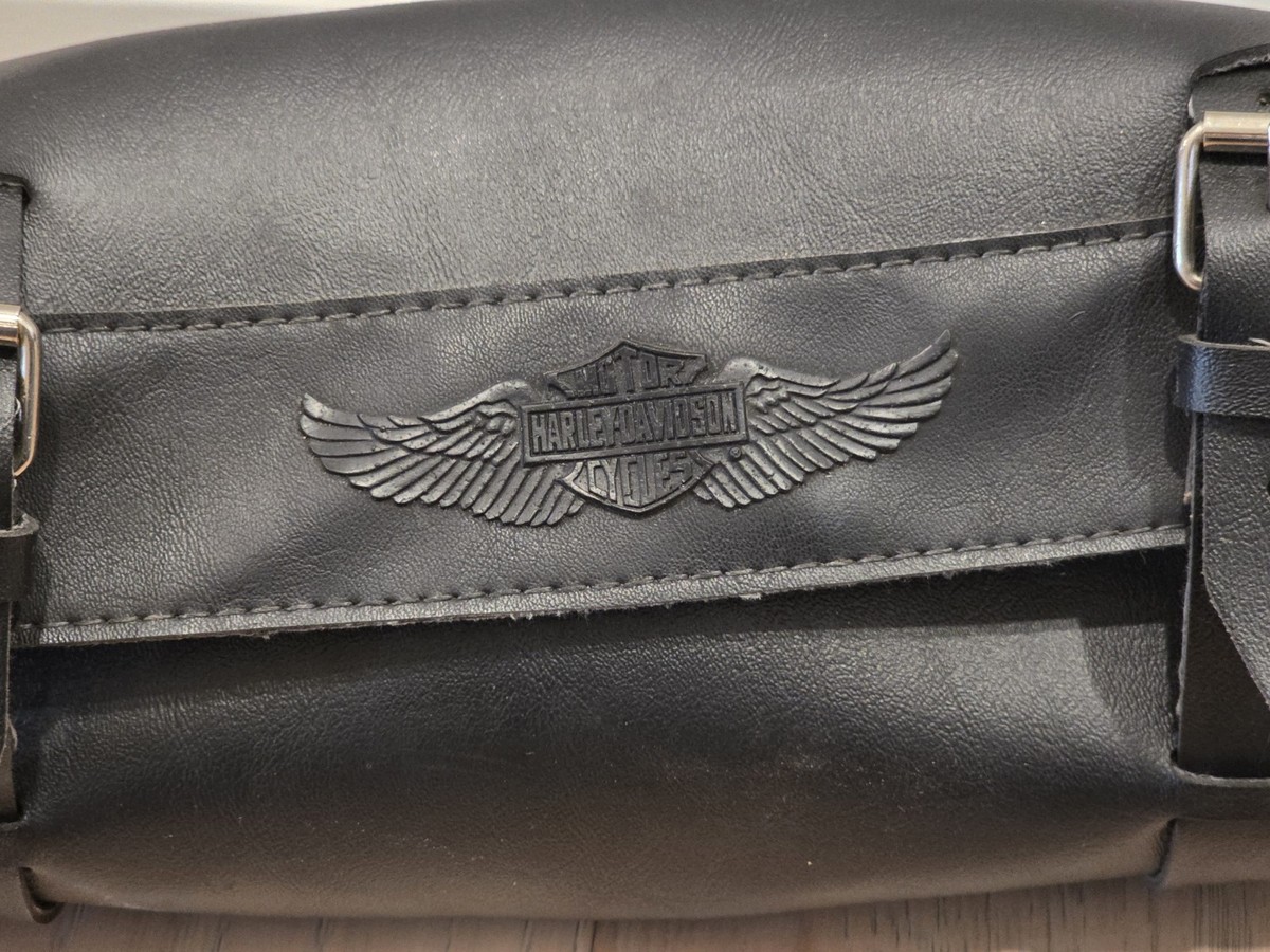 Harley Davidson OEM Touring Roll Leather Harley Bag 11