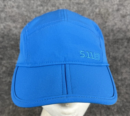 5.11 Tactical Cap Blue Adjustable Hat Logo Patchback Outdoor Training Excellent