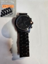 Michael Kors Runway Black Ceramic Chrono Quartz Mens Watch MK8157 MK5164 EXTRA