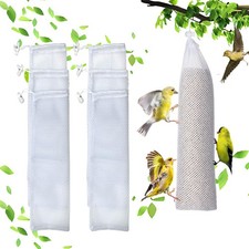 Wild Bird Feeder Sock - 6PCS Finch Feeders Mesh Bag for Outside White