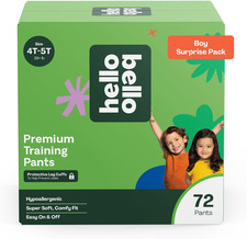 Premium Training Pants, Size 4T-5T 38 Lbs Surprise Pack - 72 Count, Hypoaller