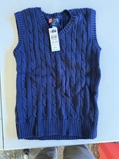 Chaps Ralph Lauren 2009 Blue Sweater Vest Boys Size 10-12
