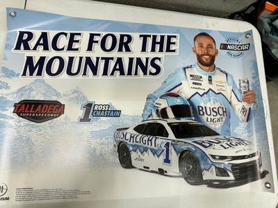 Busch Light NASCAR Banner Ross Chastain #1 36x24 Race For The
