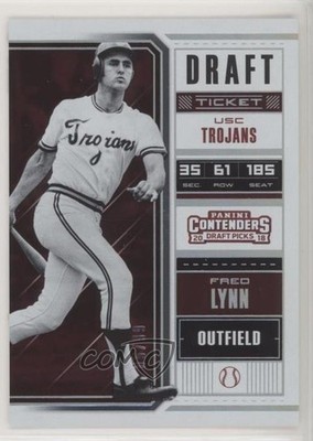 2018 Panini Contenders Draft Picks Ticket 5/99 Fred Lynn #16 7fr