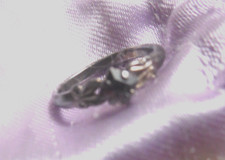Vintage silver Amethyst square cut ring  size 6-6.5