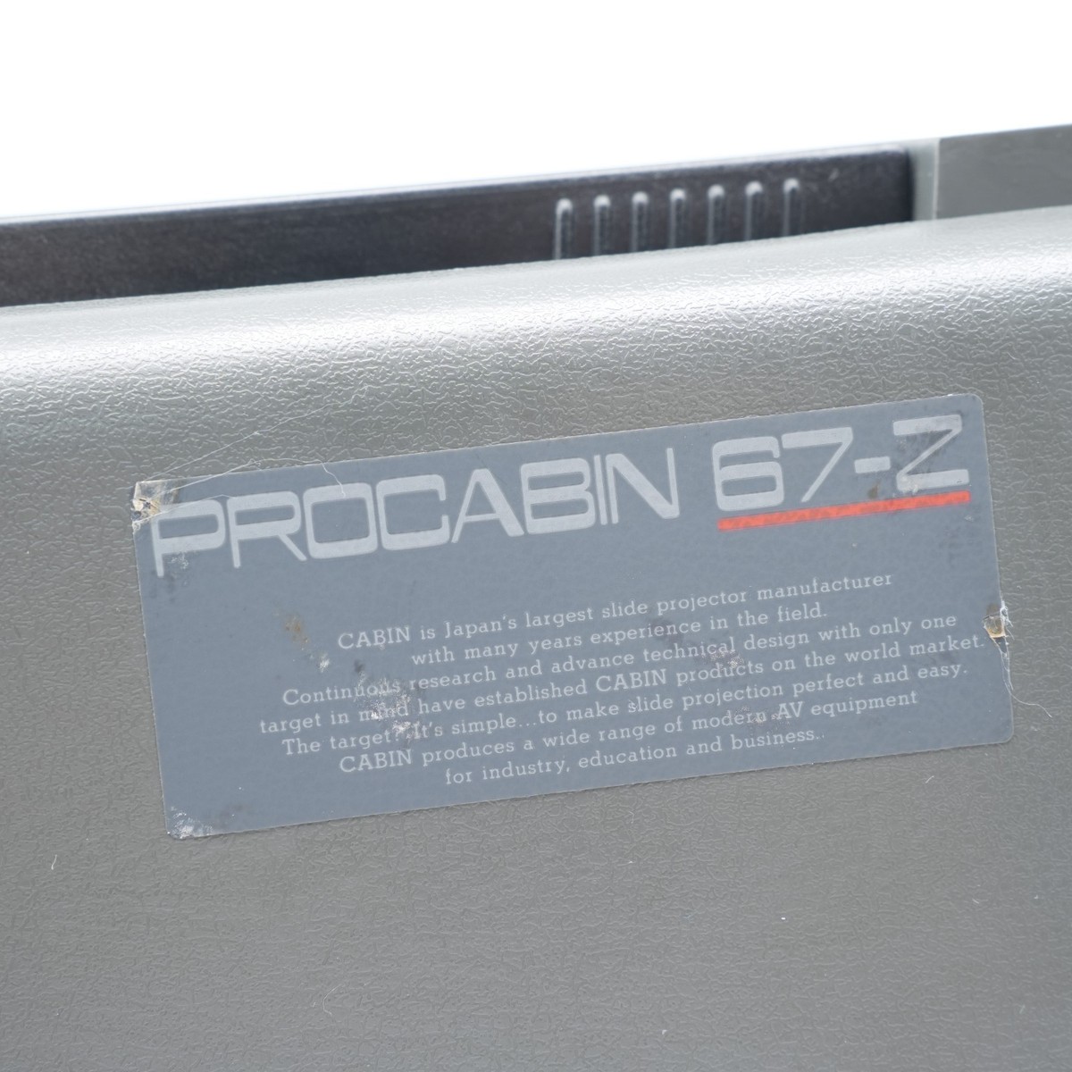 Cabin Procabin 67-Z Slide Projector 150mm f/3.5 Lens Medium Format