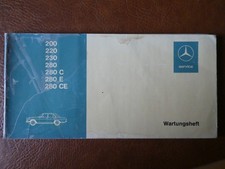 original  MERCEDES BENZ 200/8  WARTUNGSHEFT Scheckheft  1972