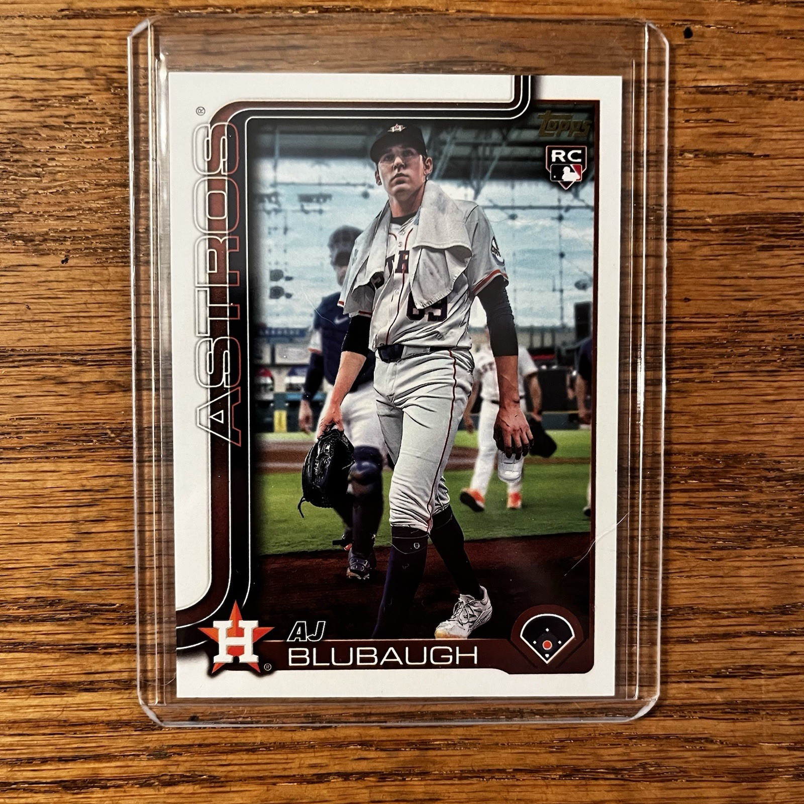 AJ Blubaugh 2025 Topps Update #US177 Golden Mirror Image Variation SP Rookie RC