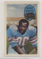 1970 Kellogg's 3-D Super Stars George Webster #43 4ib