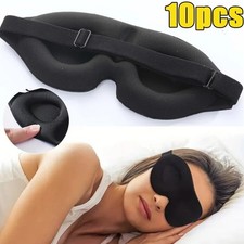3D Contoured Sleep Eye Mask Memory Foam Light Blocking Blindfold Travel Nap