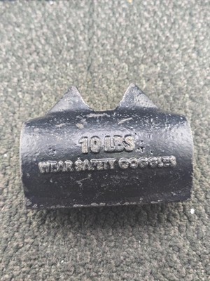 Bon 27-241 10-pound Heavy-Duty Cast Iron Midwest Post Maul (Head Only) Black