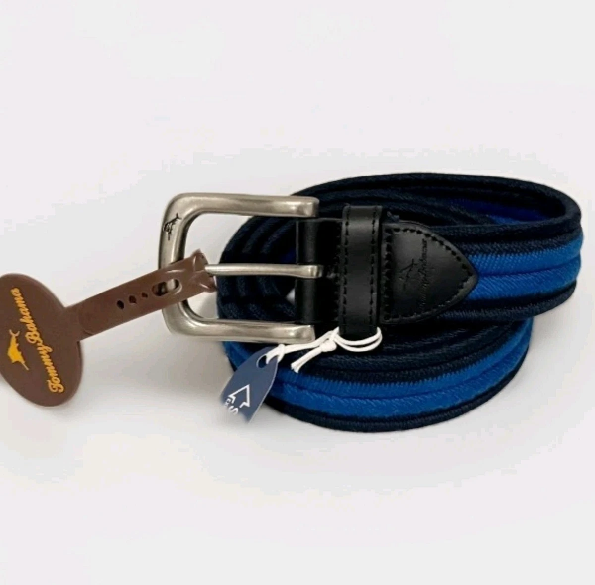 Tommy Bahama L  Pink Cotton And Leather Belt Unisex Tommy Bahama Cotton Belts for Men for sale | eBay main image 4
