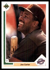 Joe Carter 1991 Upper Deck #226 Padres MLB READ FREE SHIPPING AutographDen